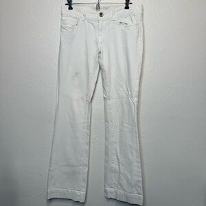 J Brand Heartbreaker Jeans in White Wide Leg Size 28